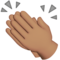 Clapping Hands - Medium emoji on Apple